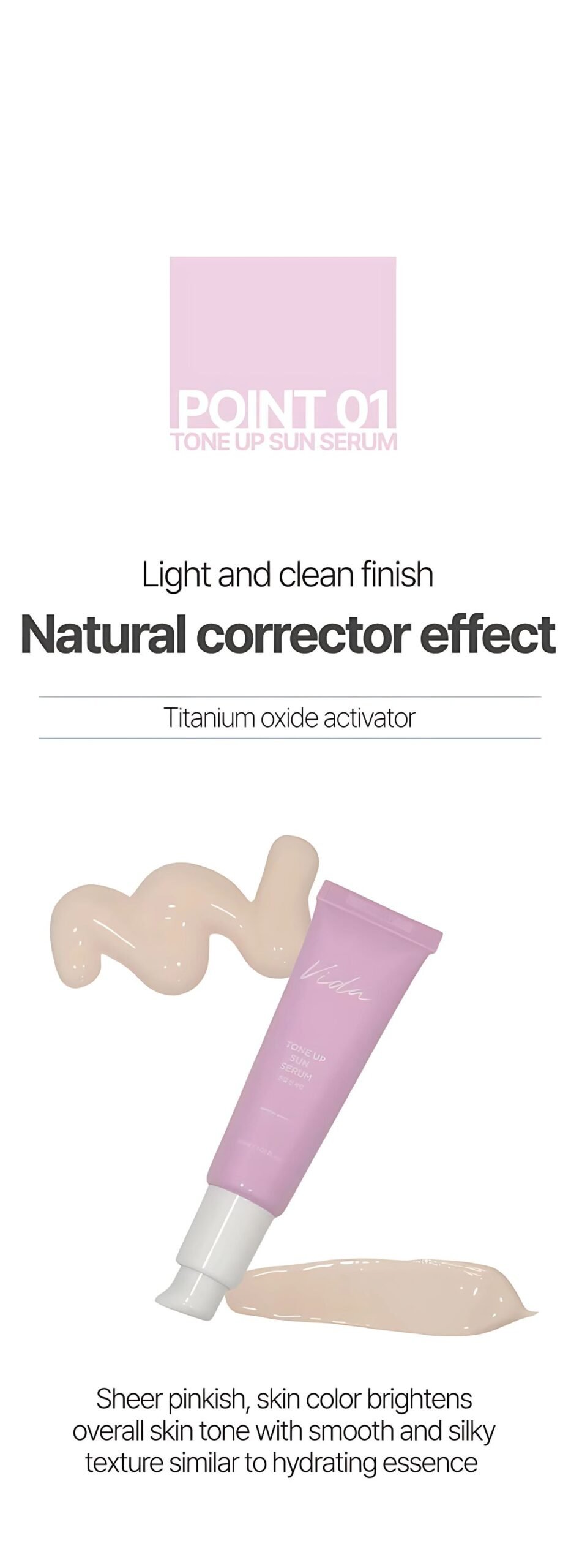 VIDA Tone Up Sun Serum 30ml 4 scaled