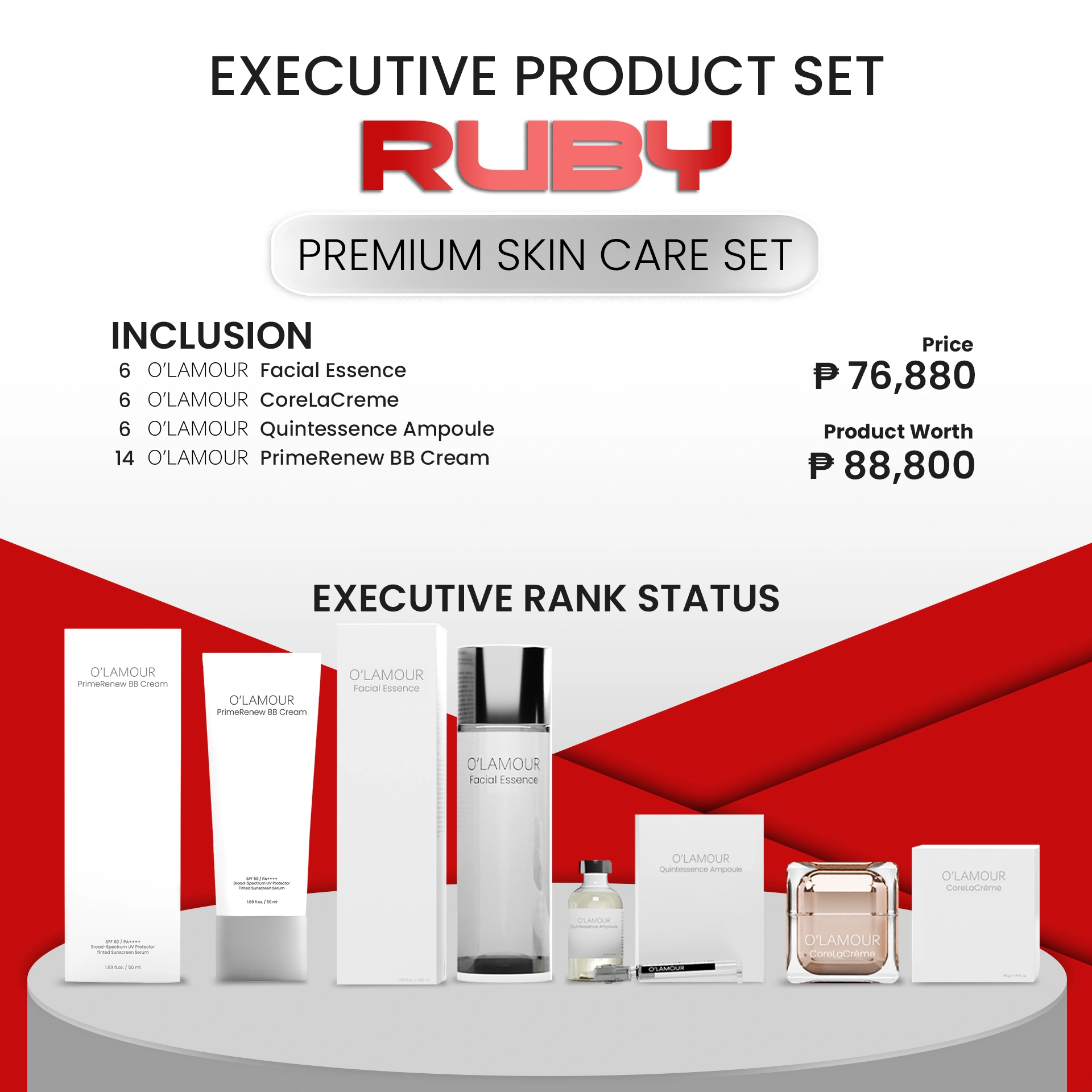 Ruby Executive Product Set