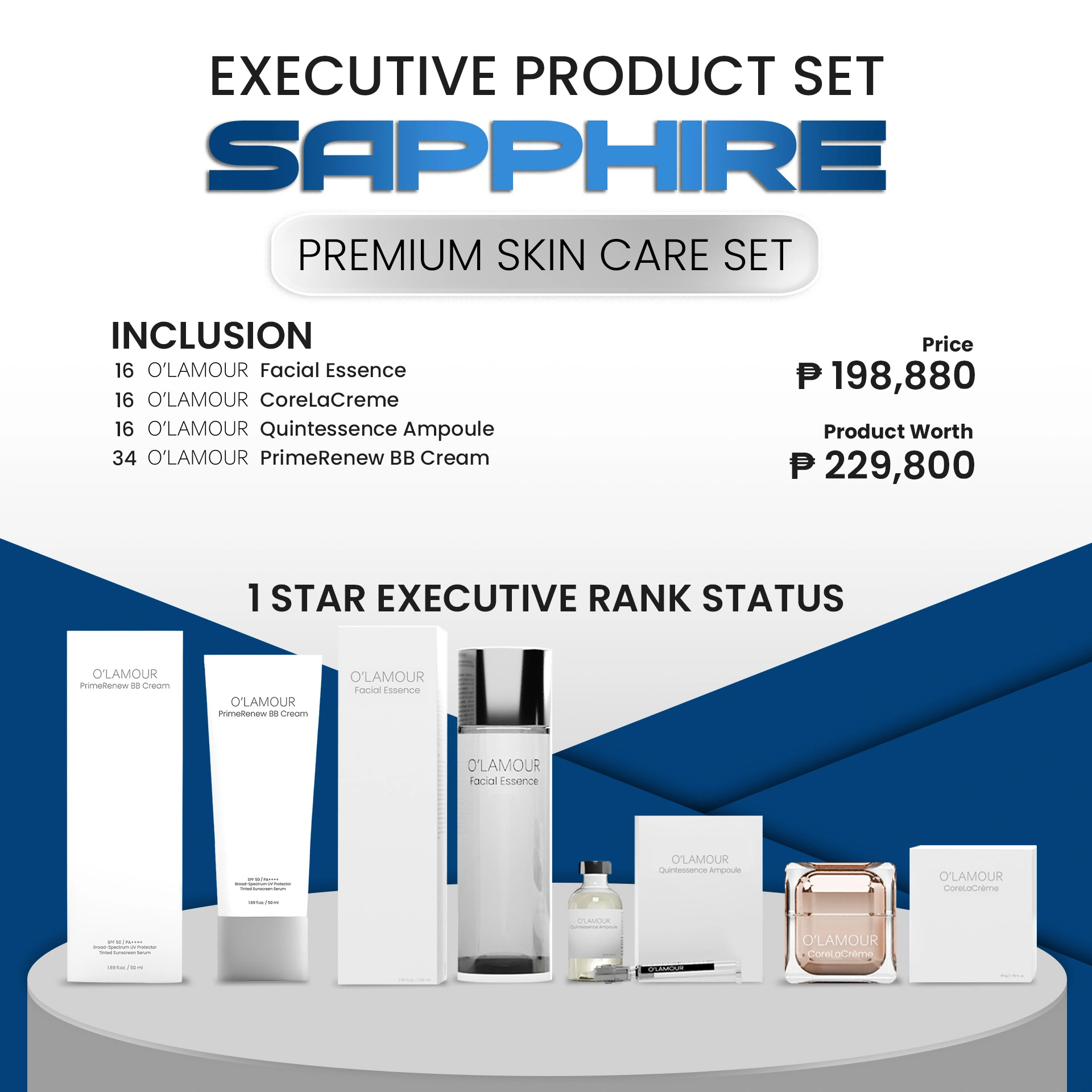 Sapphire Executive Product Set